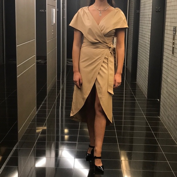 NWT❤️Alice +Olivia Vegan midi dress - Picture 3 of 15